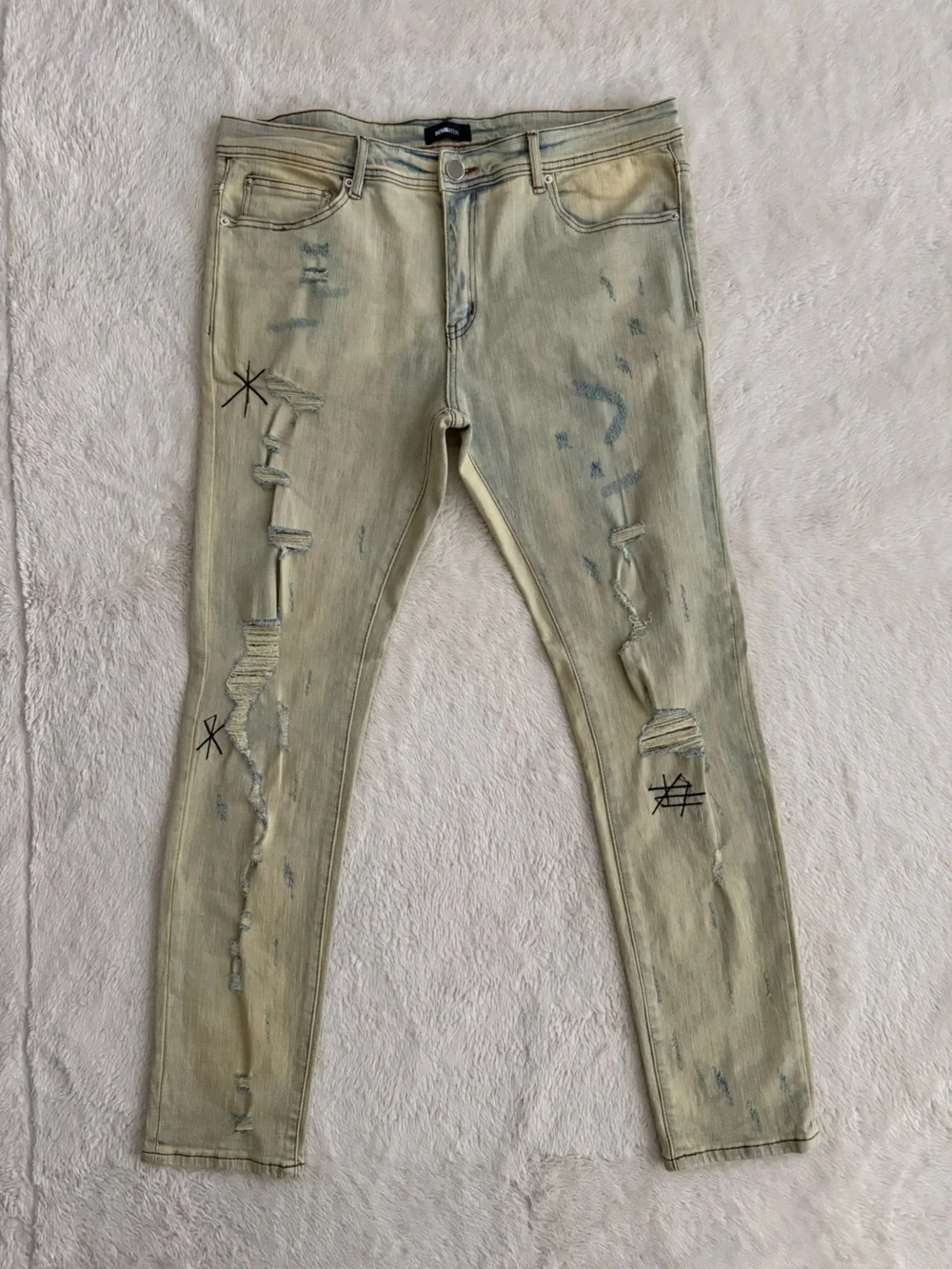Men’s Distressed Jeans, Nova Men, Size 38
